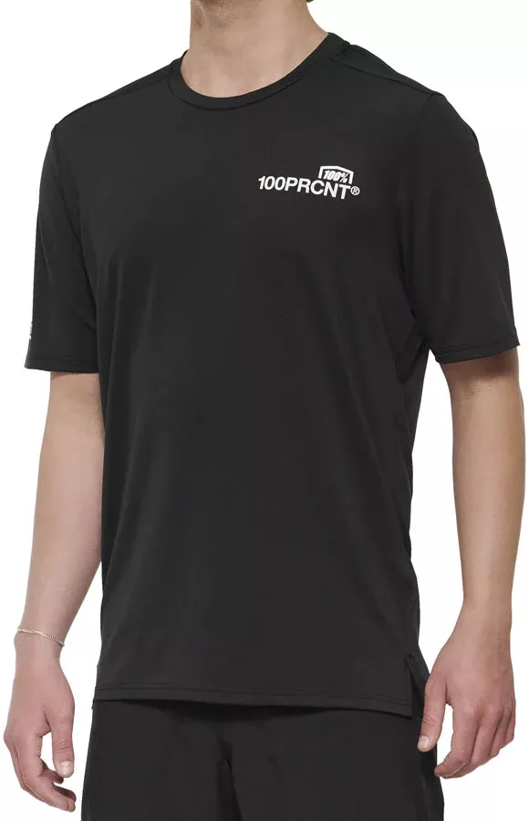 100% Airmatic Short Sleeve Jersey - Black Men's X-Large