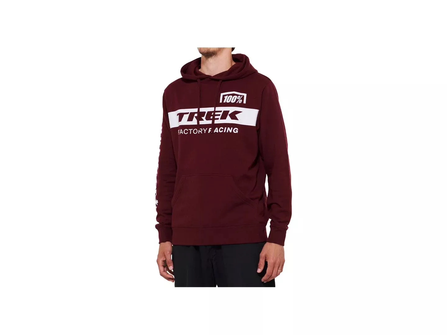 100 TFR Hoodie X-Large Dark Red Shirt