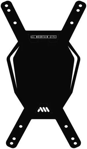 All Mountain Style Number Plate Black/White