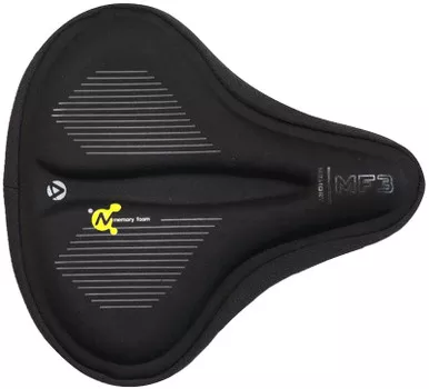Azur Ladies Comfort Memory Foam Womens Saddle Cover Black
