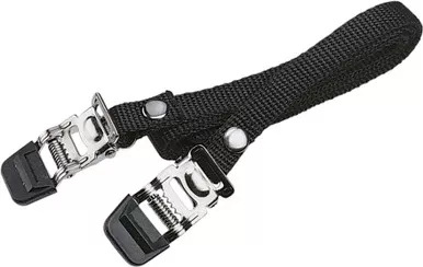 BBB Bike & Tight Toe Clip Nylon Pedal Straps Black
