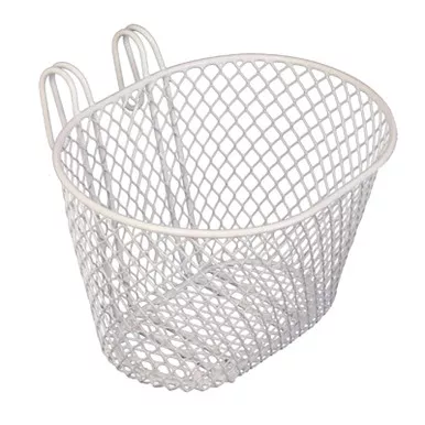 BC Small Wire Front Basket White