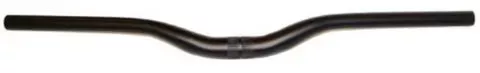 BIKELANE HANDLEBAR 31.8mm, 68cm Wide, 30mm Rise, 10 Deg Sweep, Butted Alloy, MTB BLACK
