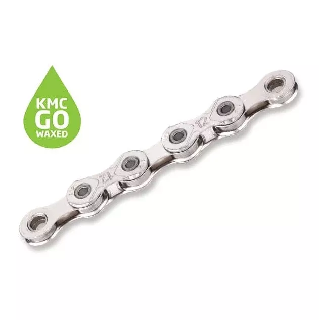 Cadena KMC 12v Go WAX Plata 126E