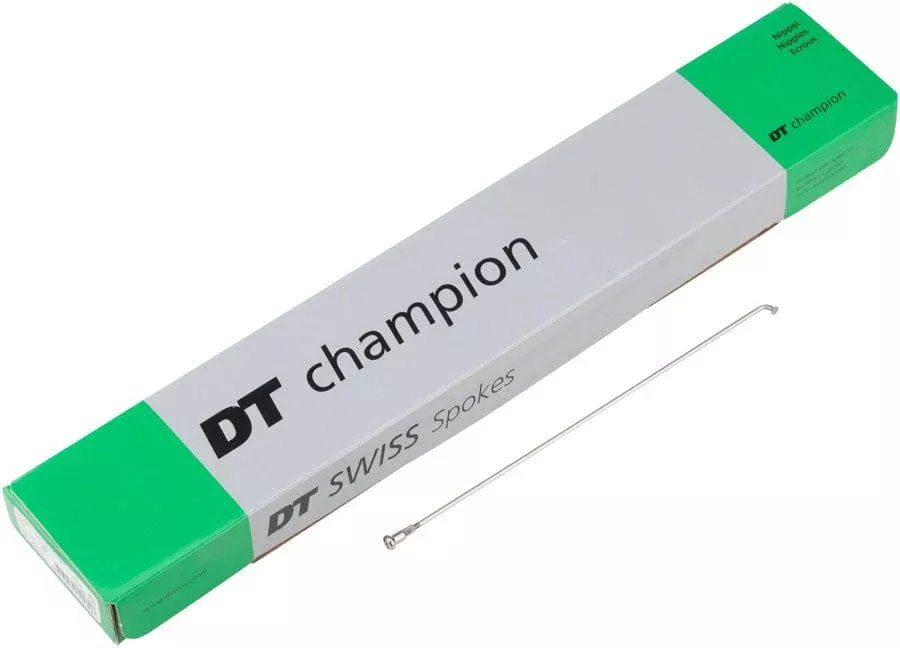 DT Swiss Champion Spoke: 2.0mm, 278mm, J-bend, Silver, Box of 100