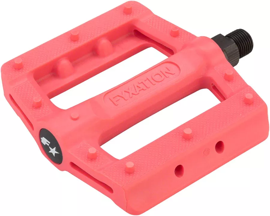 Fyxation Gates Slim Plastic Flat/Platform Pedals 9/16" Pink