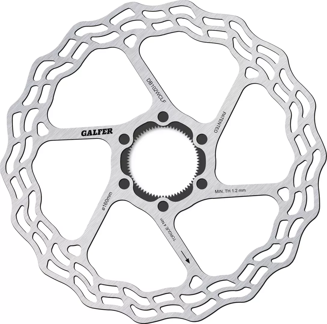 Galfer Brake Rotor Fixed Disc Wave Centre-Lock Fulcrum AFS