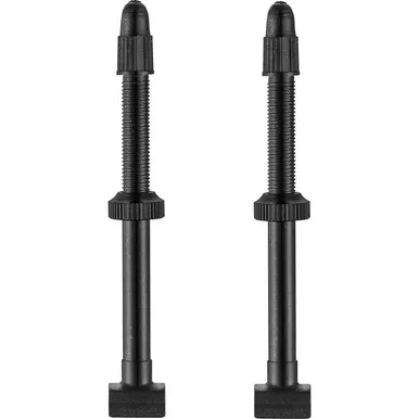 Giant Lightweight Tubeless Valve Stems 70mm Pair Black