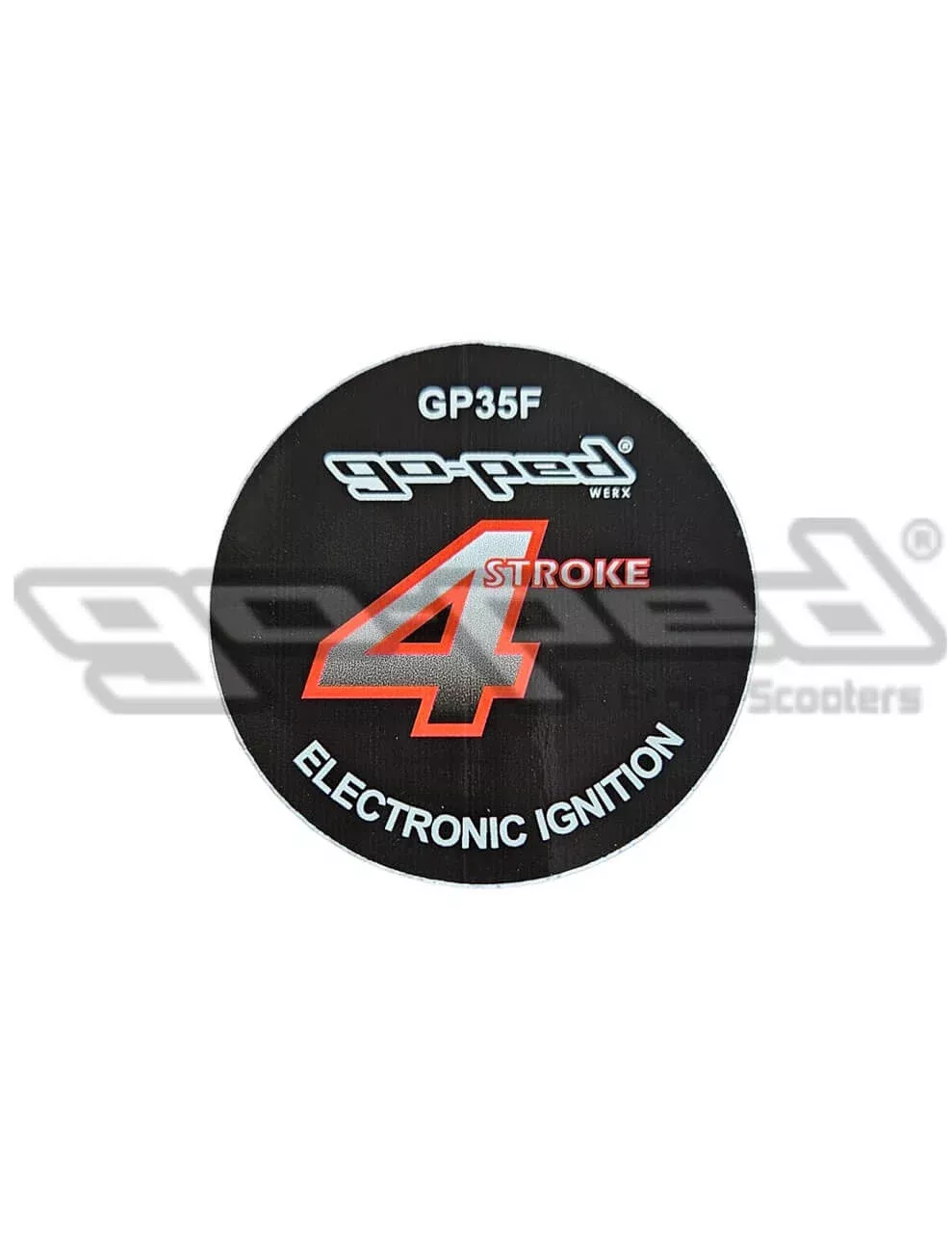 Go-Ped GP-35 4-Stroke Engine Recoil Starter Adhesive Decal (35401S)