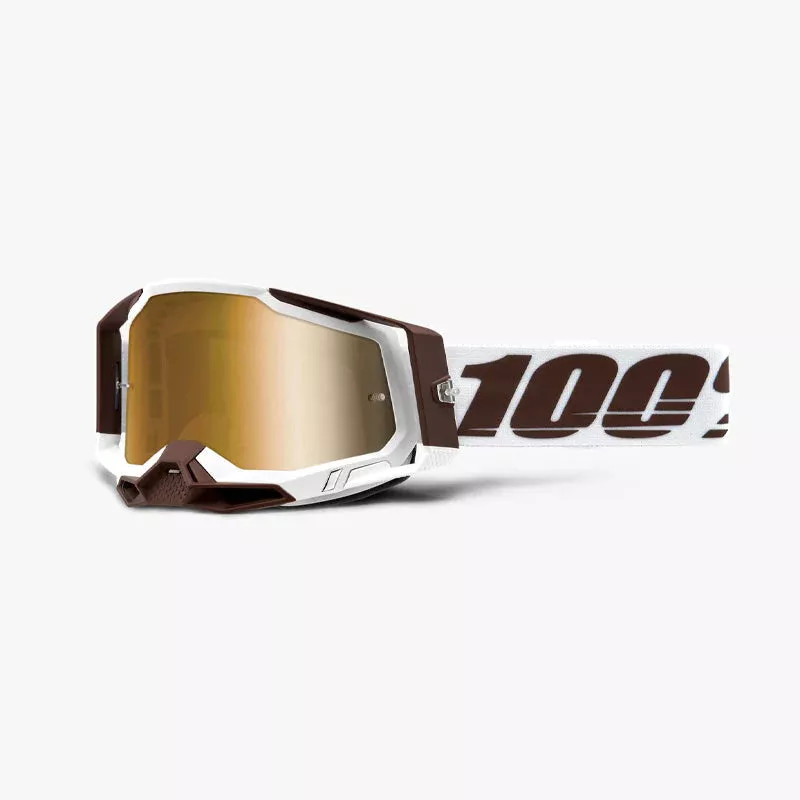Goggles Racecraft 2 100% Snowbird True Gold Mirror Lens