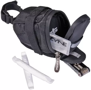 Lezyne S-Caddy Loaded 500ml Saddle Bag with Tools Black