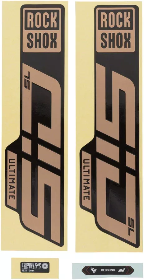Rockshox Fork Decal Kit - SID SL Ultimate