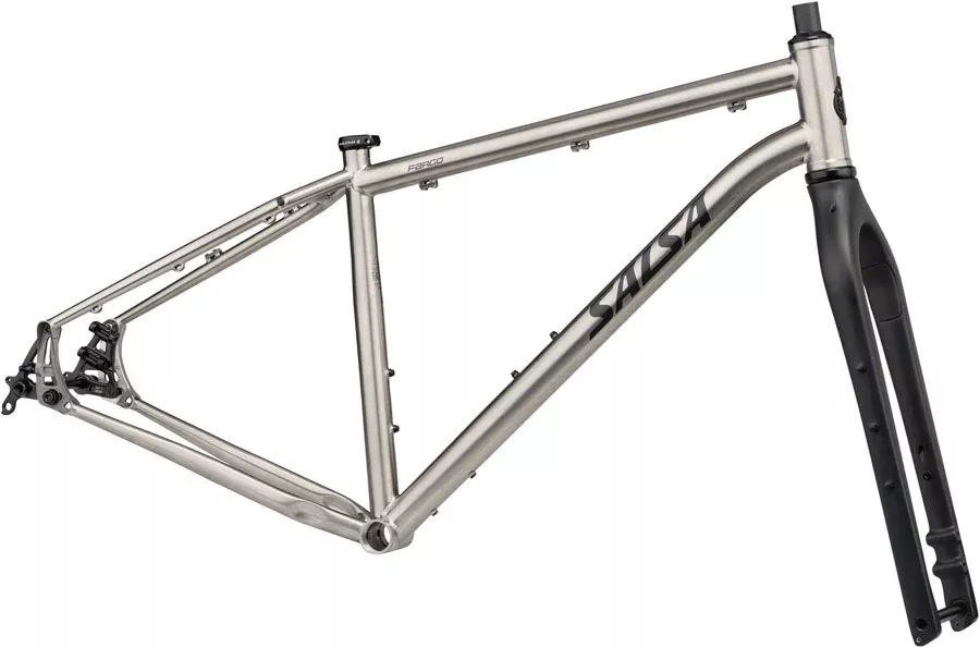 Salsa Fargo Ti Frameset - 29" Titanium Raw X-Large