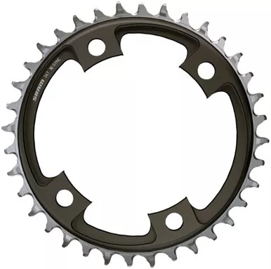 SRAM X-Sync AXS 107BCD 4-Bolt 12sp Road Chainring Blast Black