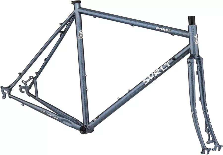 Surly Straggler Frameset - 700c, Steel, Cold Steel Blue