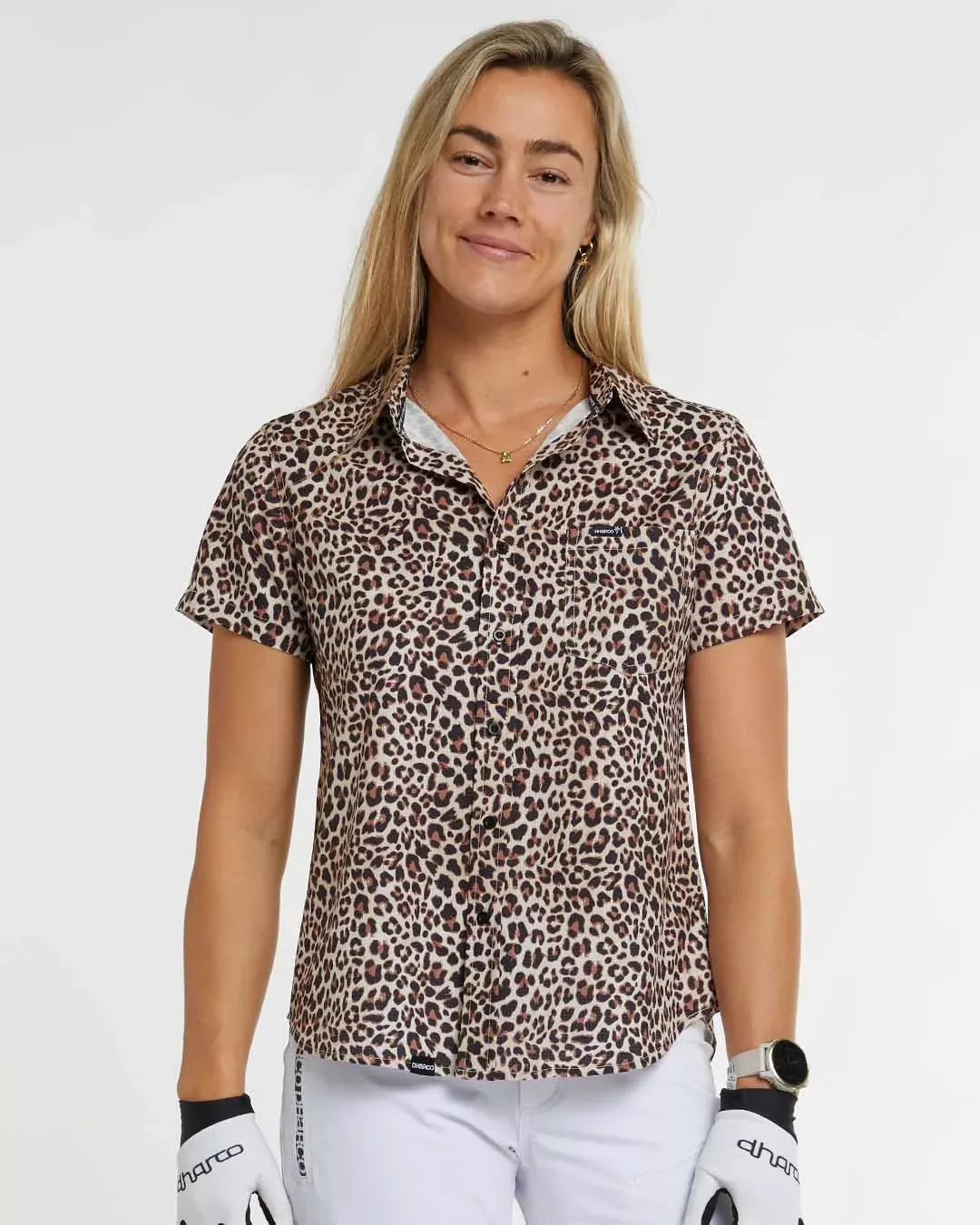 Tech Party Shirt Mujer Dharco Leopard