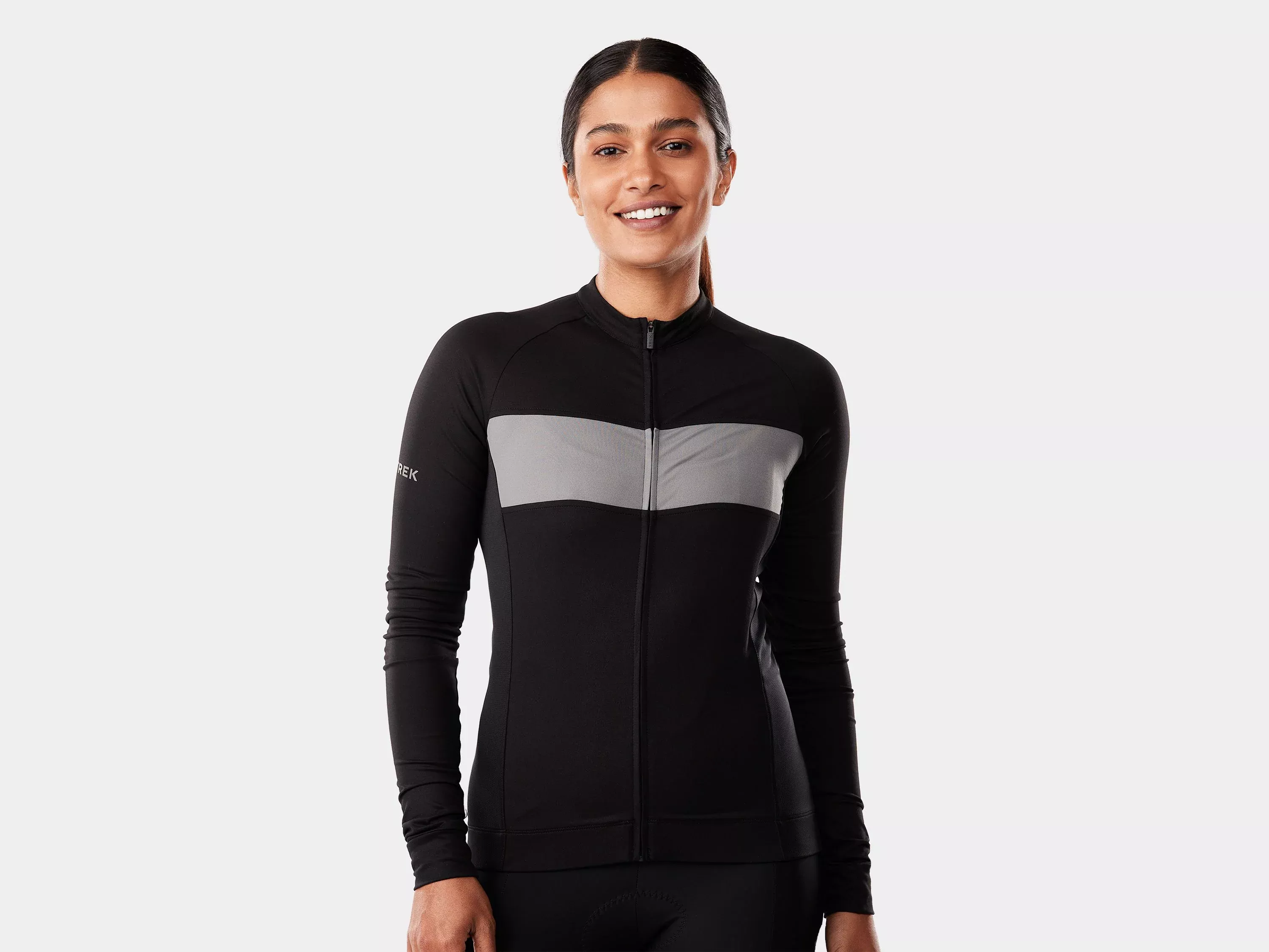Trek Circuit LTD LS Women X-Small Black/Charcoal Jersey