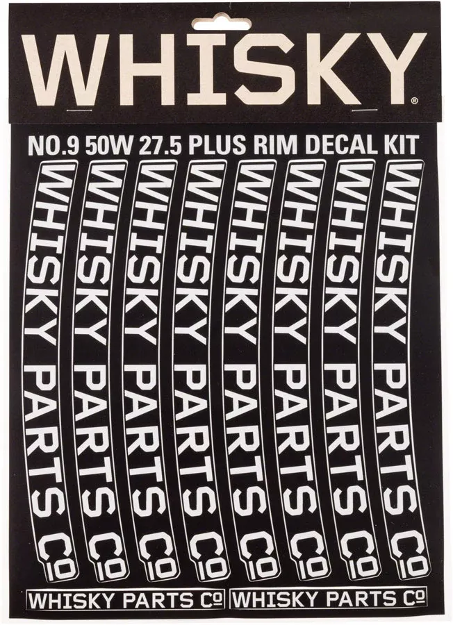 Whisky Parts Co. WHISKY 50w Decal Kit Bicycle Rim Gray